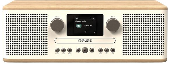 Stoni muzički player Pure Audio Classic C-D6 Cotton White/Oak Stoni muzički player - 1