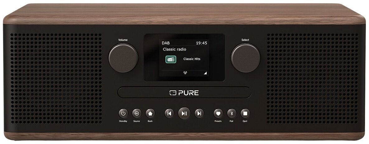 Player de desktop Pure Audio Classic C-D6 Coffee Black/Walnut Player de desktop