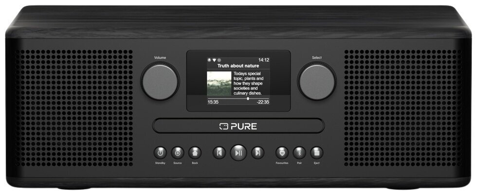 Desktop Music Player Pure Audio Classic C-D6i Black Ash Desktop Music Player