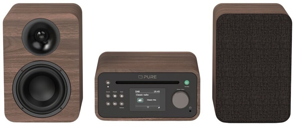 Stoni muzički player Pure Audio Classic Stereo Mini Coffee Brown/Walnut Stoni muzički player