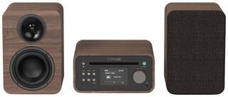 Desktop Music Player Pure Audio Classic Stereo Mini Coffee Brown/Walnut Desktop Music Player
