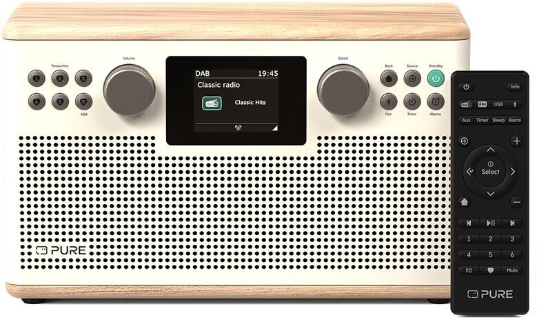 Radio digital DAB + Pure Audio Classic H6 Cotton White/Oak Radio digital DAB +