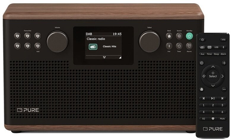 Radio digital DAB + Pure Audio Classic H6 Coffee Brown/Walnut Radio digital DAB +