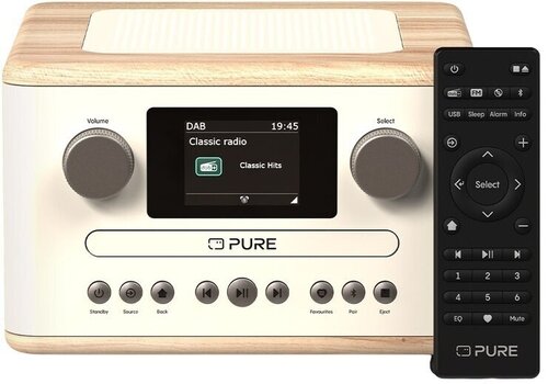 Stoni muzički player Pure Audio Classic C-D4 Cotton White/Oak Stoni muzički player - 1