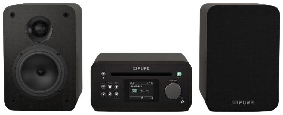 Player de desktop Pure Audio Classic Stereo Mini Black Player de desktop