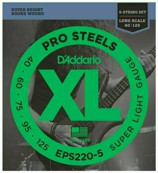 Struny pro 5-strunnou baskytaru D'Addario EPS220-5 - 1