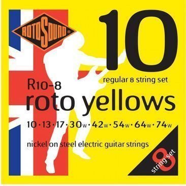 Struny pre elektrickú gitaru Rotosound R10 8