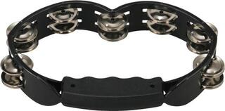 Tycoon Plastic Tambourine With Steel Jingles Black Tycoon Plastic Tambourine With Steel Jingles Black