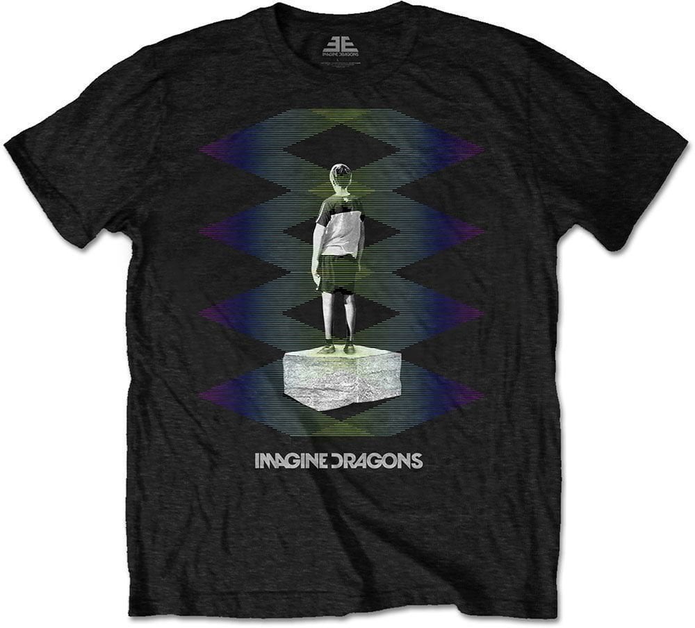 T-Shirt Imagine Dragons T-Shirt Zig Zag Unisex Black S