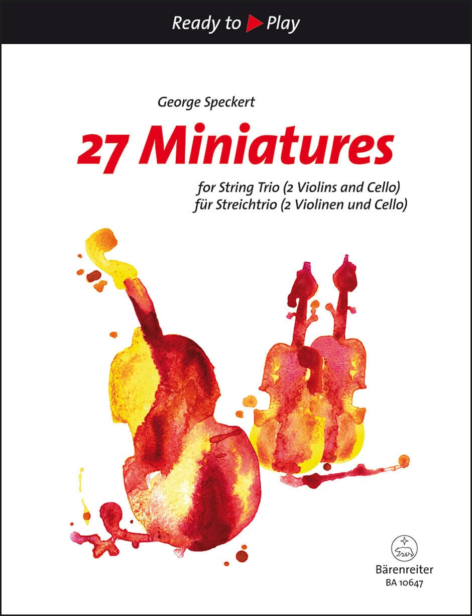 Noder Bärenreiter 27 Miniatures for String Trio Noder