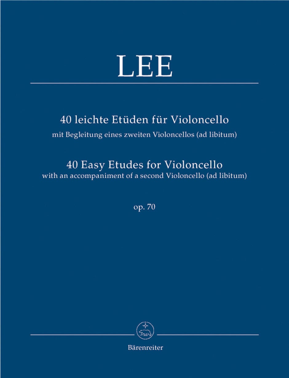 Noder Bärenreiter 40 Easy Etudes for Violoncello op. 70 Noder