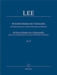 Noder Bärenreiter 40 Easy Etudes for Violoncello op. 70 Noder