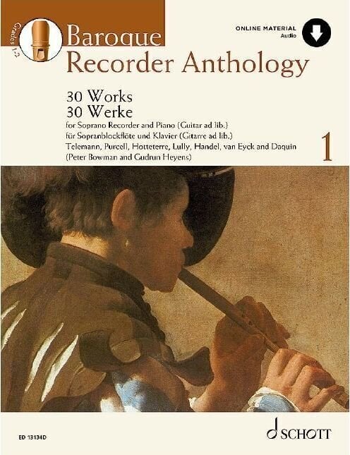 Sheet Music Schott Baroque Recorder Anthology Sheet Music