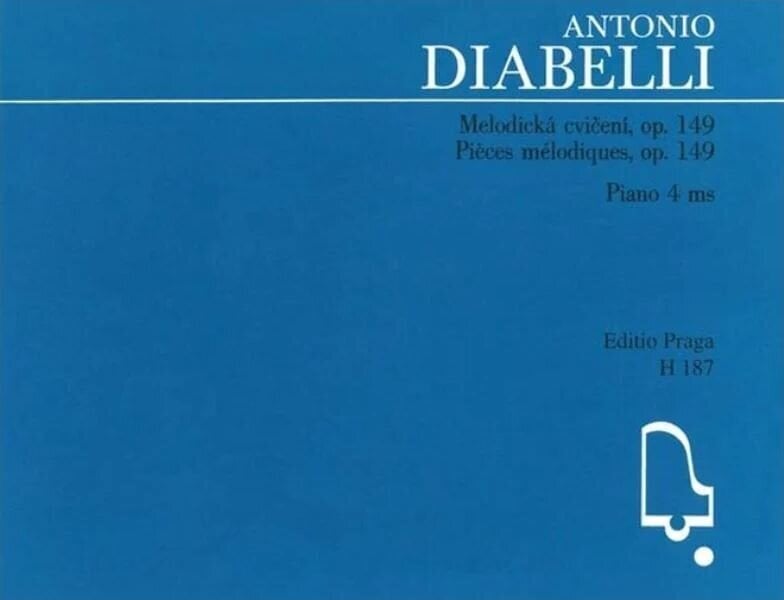 Note Antonio Diabelli Melodická cvičení v rozsahu kvinty op. 149 Note