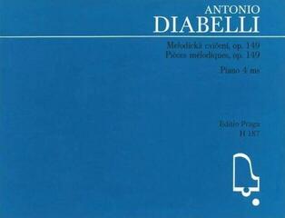 Note Antonio Diabelli Melodická cvičení v rozsahu kvinty op. 149 Note