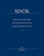 Noder Bärenreiter Čtyřicet variací pro housle op. 3 Noder