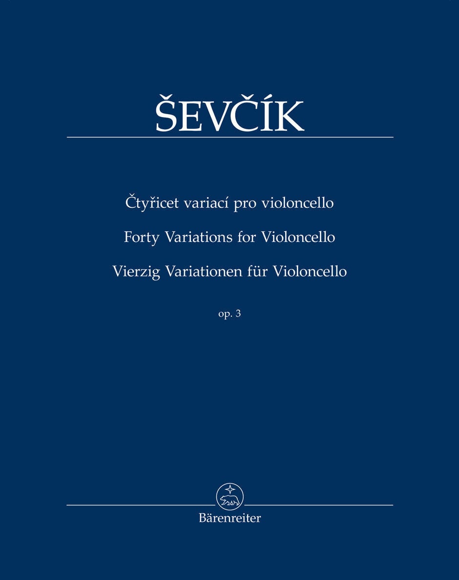 Noder Bärenreiter Čtyřicet variací pro violoncello op. 3 Noder