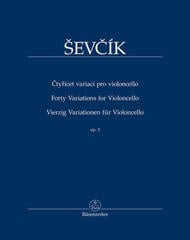 Noder Bärenreiter Čtyřicet variací pro violoncello op. 3 Noder
