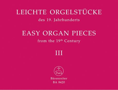 Note Bärenreiter Easy Organ Pieces Note - 1