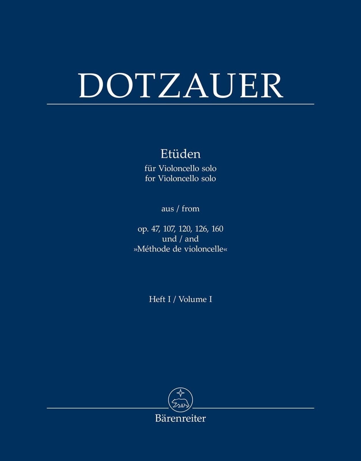 Noder Friedrich Dotzauer Etudes for Violoncello solo Noder