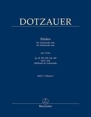 Noder Friedrich Dotzauer Etudes for Violoncello solo Noder