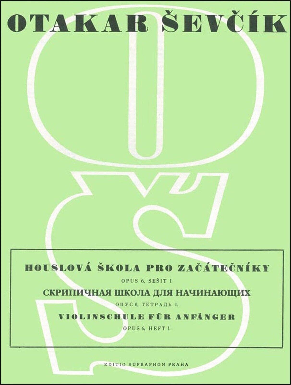 Noder Otakar Ševčík Houslová škola pro začátečníky op. 6 Noder