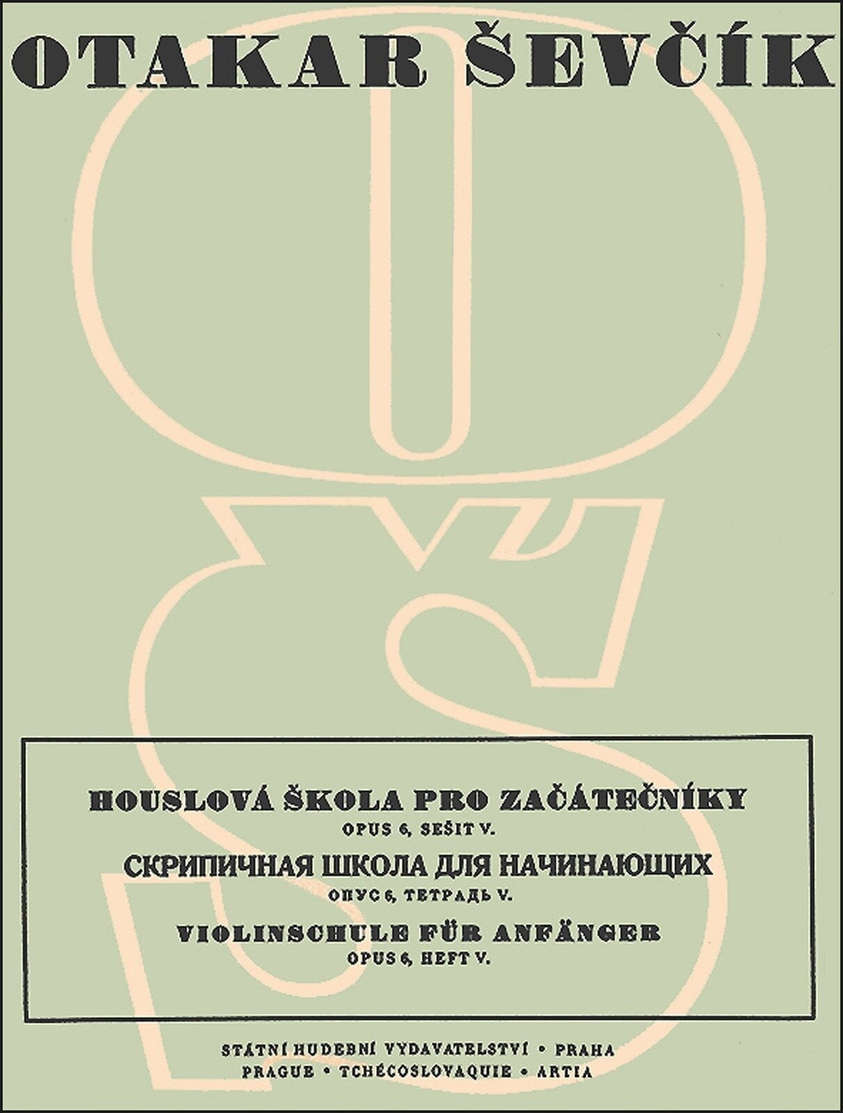 Noder Otakar Ševčík Houslová škola pro začátečníky op. 6 Noder
