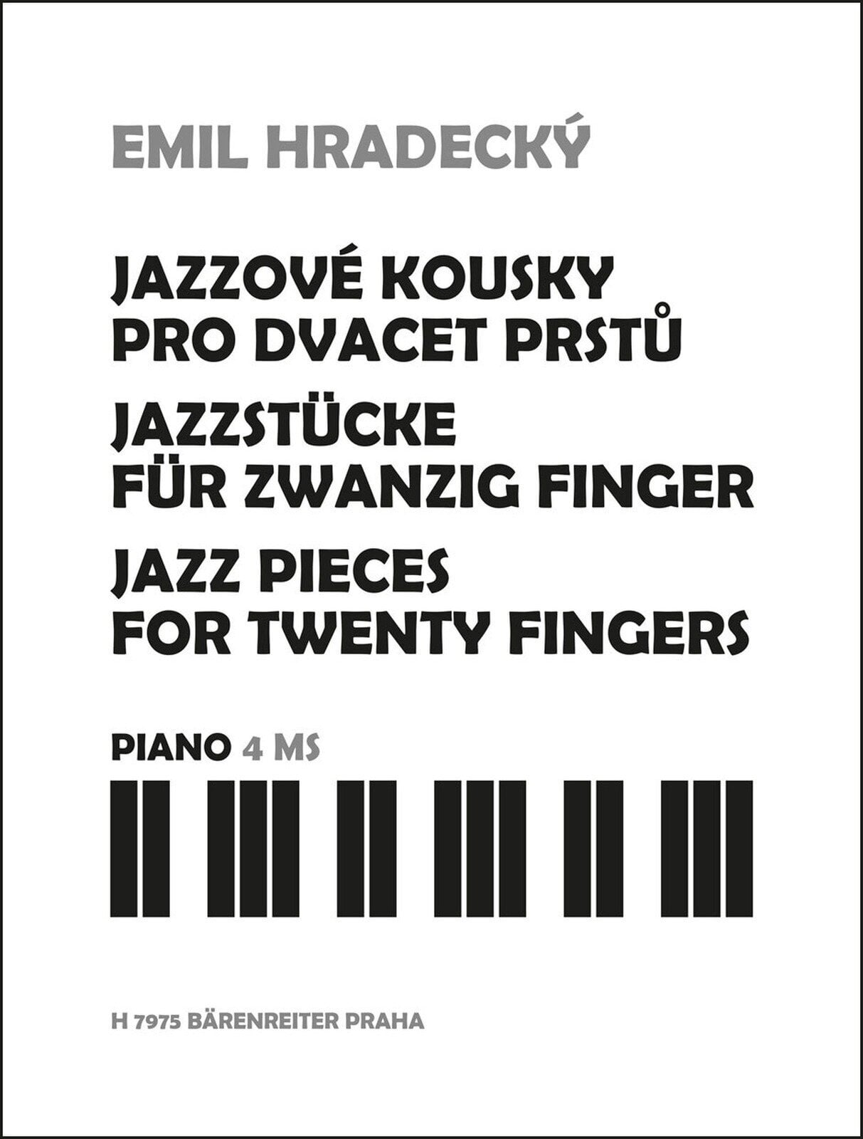 Note Bärenreiter Jazzové kousky pro dvacet prstů Note