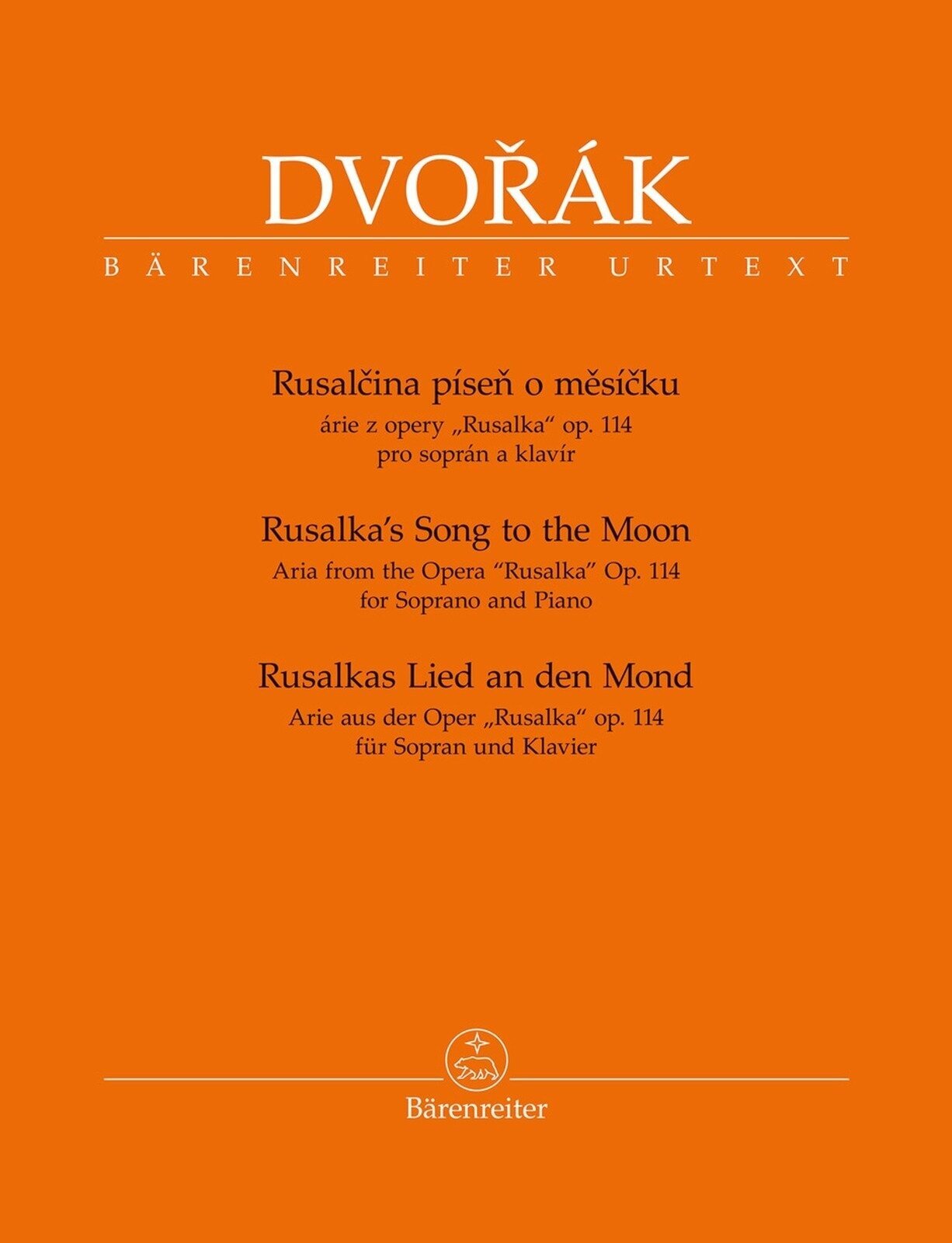 Note Bärenreiter Rusalčina píseň o měsíčku Note