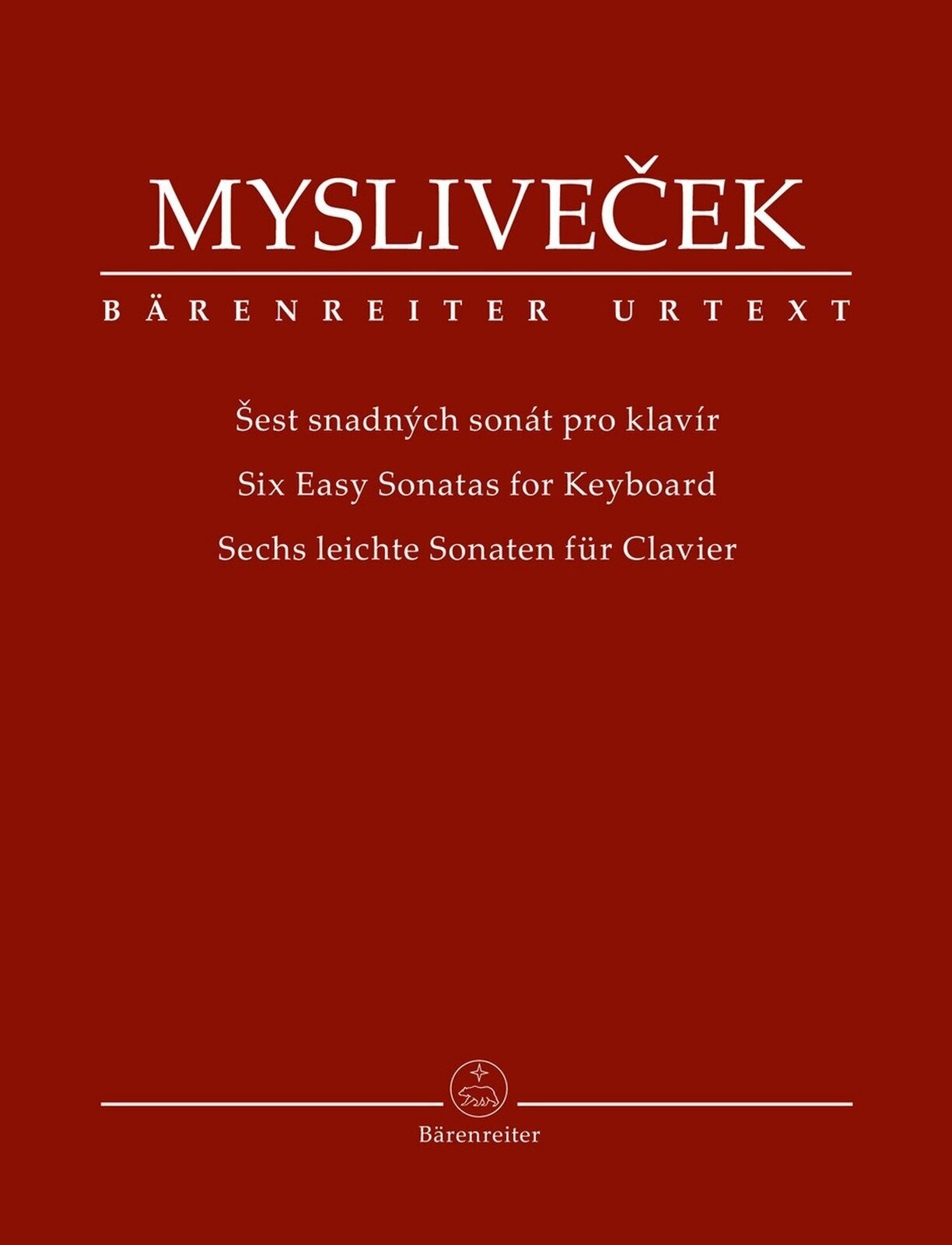 Noter Bärenreiter Šest snadných sonát pro klavír Noter