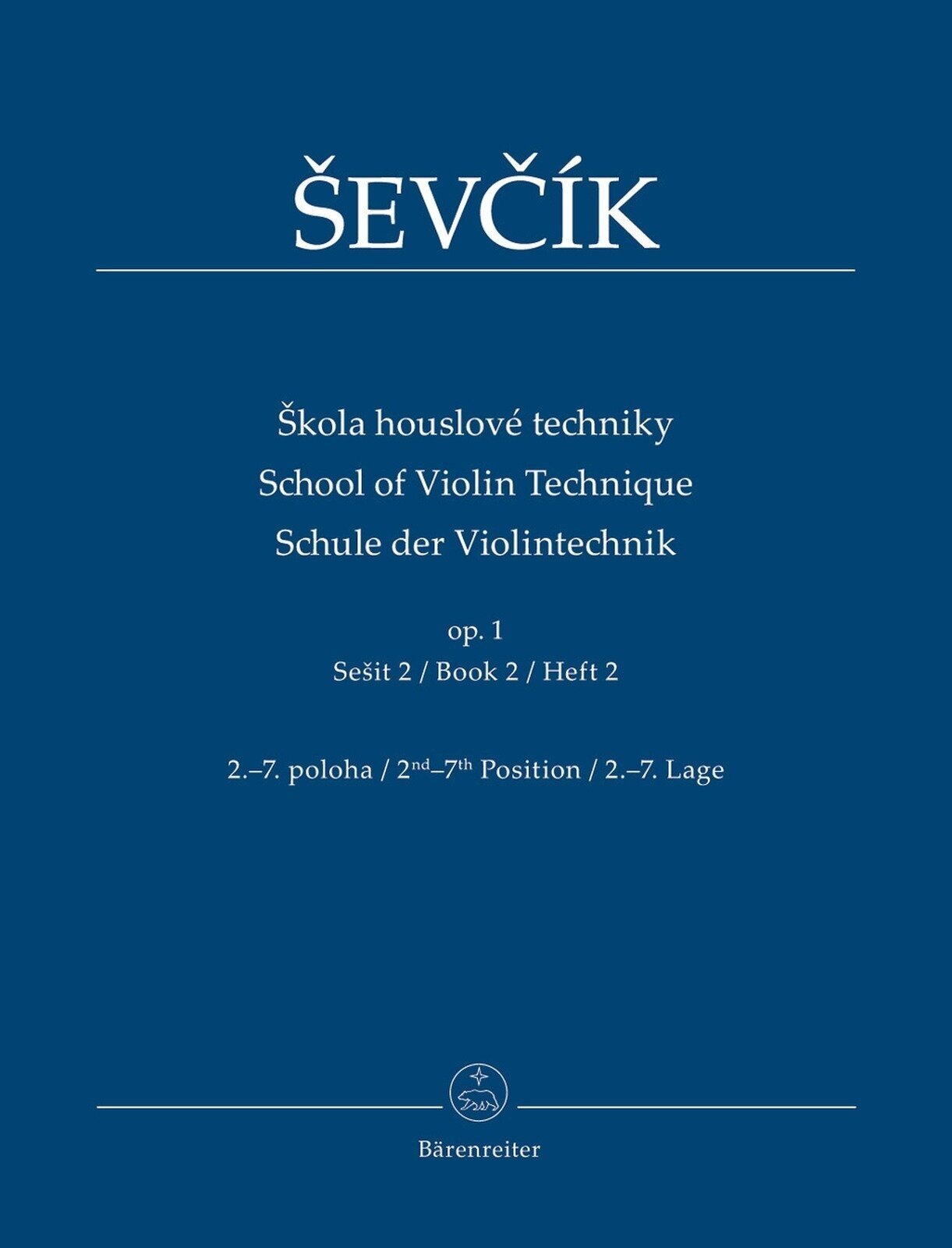 Note Bärenreiter Škola houslové techniky op. 1 Note