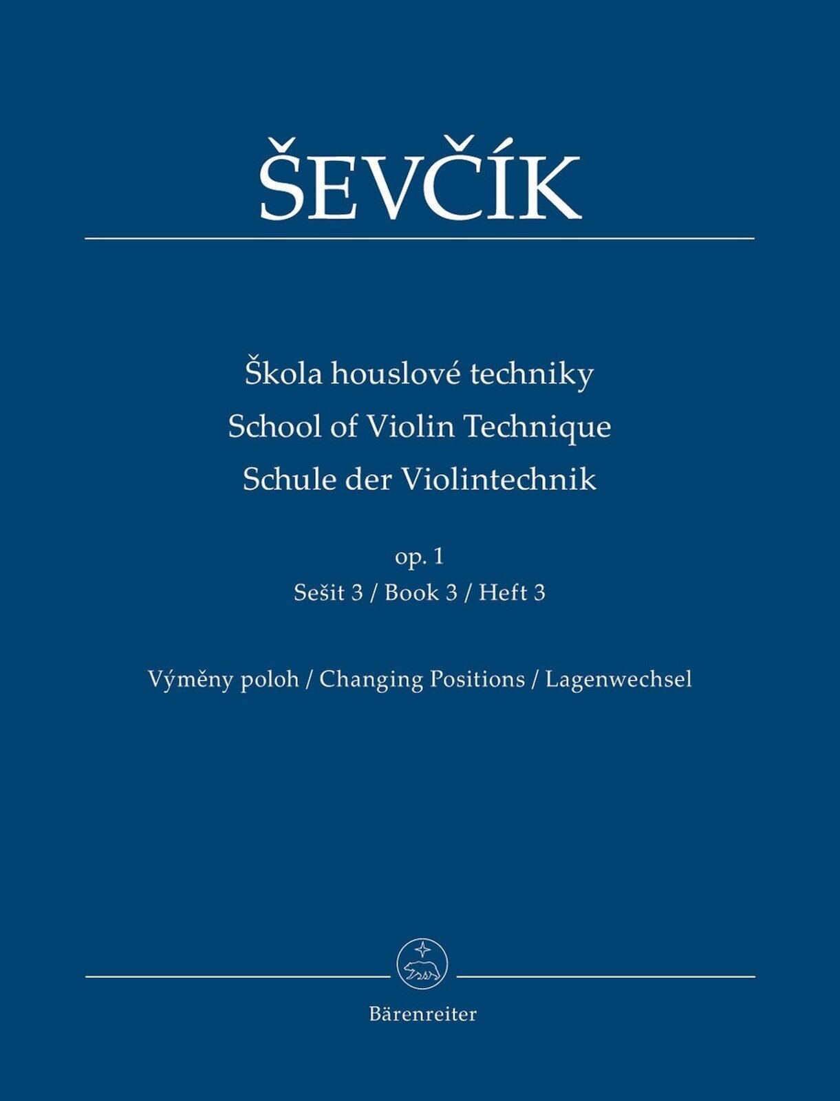Notis Bärenreiter Škola houslové techniky op. 1 Notis