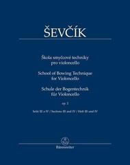 Note Bärenreiter Škola smyčcové techniky pro violoncello op. 2 Note