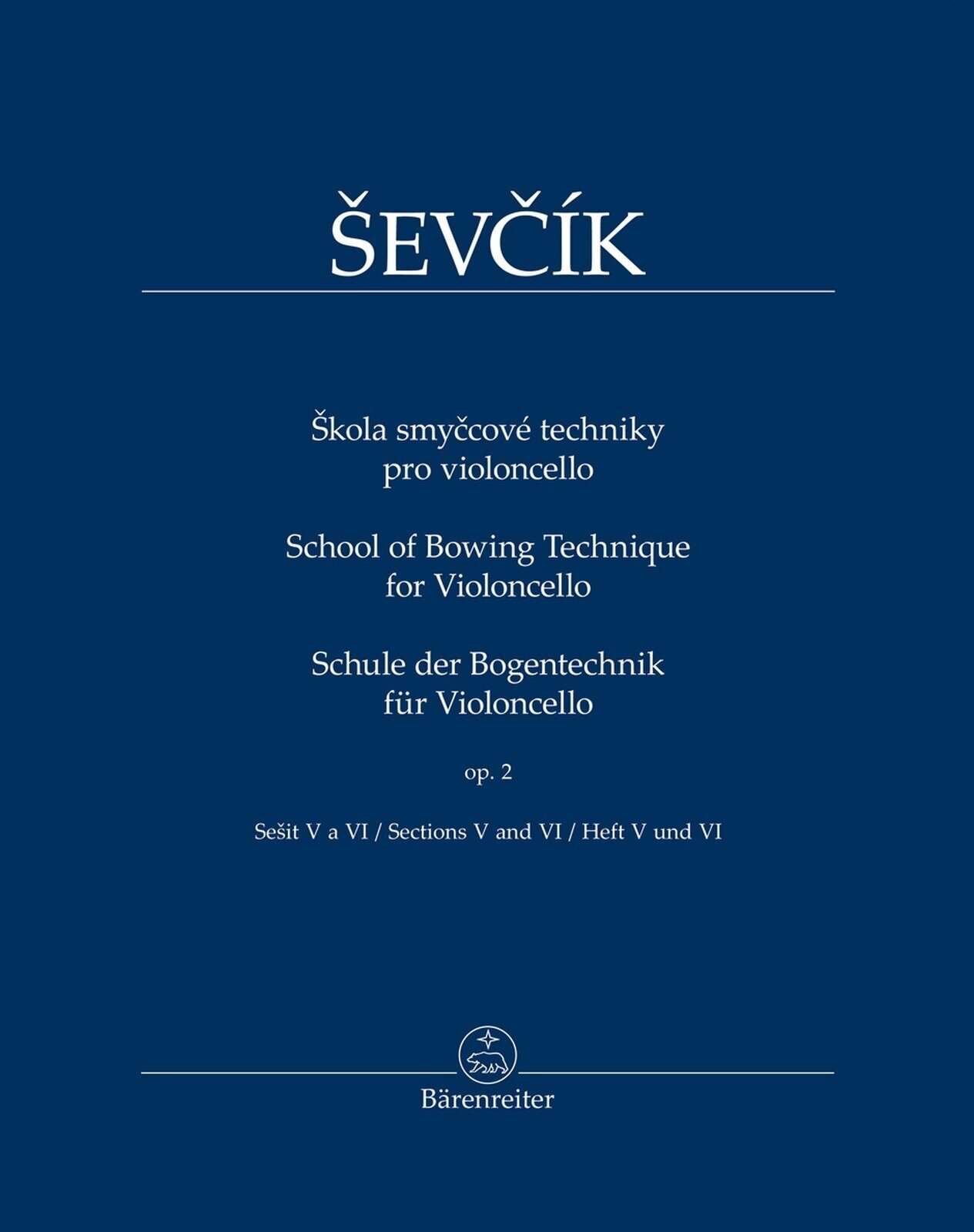 Sheet Music Bärenreiter Škola smyčcové techniky pro violoncello op. 2 Sheet Music