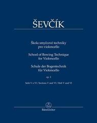 Sheet Music Bärenreiter Škola smyčcové techniky pro violoncello op. 2 Sheet Music