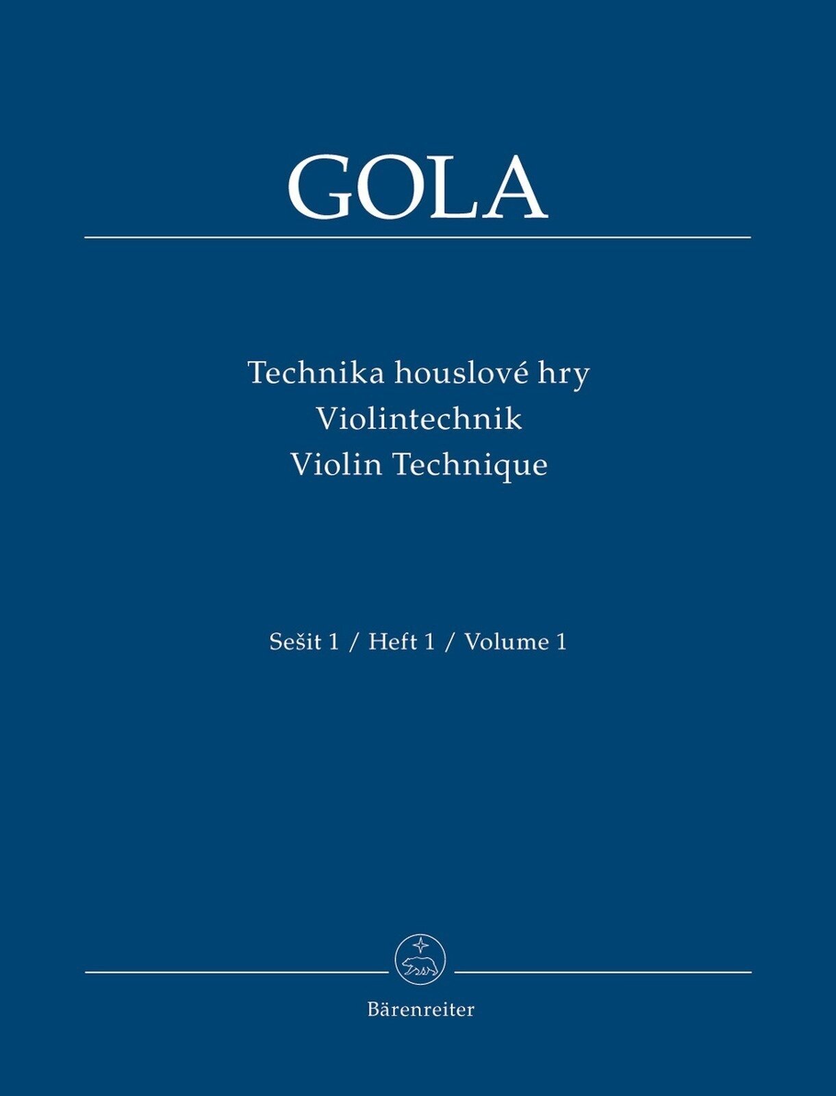 Note Bärenreiter Technika houslové hry Note