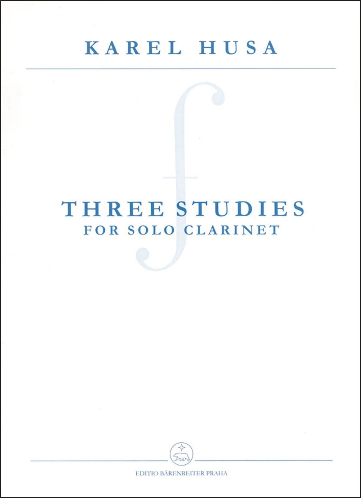 Noter Bärenreiter Three Studies for Solo Clarinet Noter