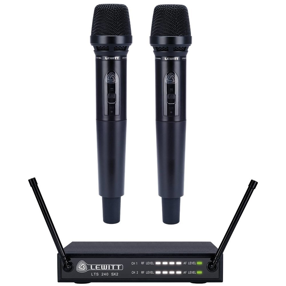 Conjunto de microfone de mão sem fios LEWITT LTS 240 Dual C