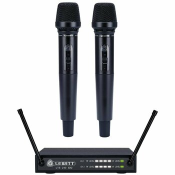 Conjunto de micrófono de mano inalámbrico LEWITT LTS 240 Dual C - 1