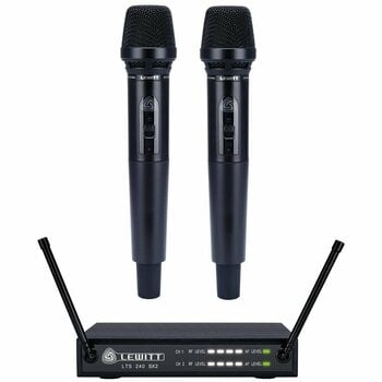 Conjunto de micrófono de mano inalámbrico LEWITT LTS 240 Dual D - 1