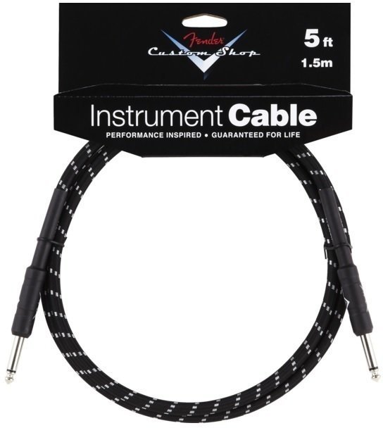 Nástrojový kábel Fender Custom Shop Performance Cable 1,5 m Black