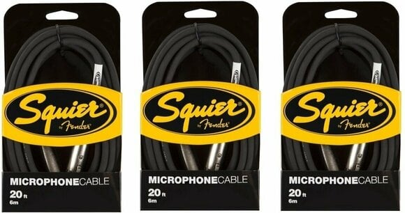 Microfoonkabel Fender Squier Microphone Cable 6m 3 pack - 1
