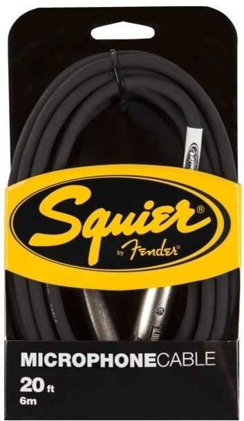 Microphone Cable Fender Squier 099-1920-100 Black 6 m