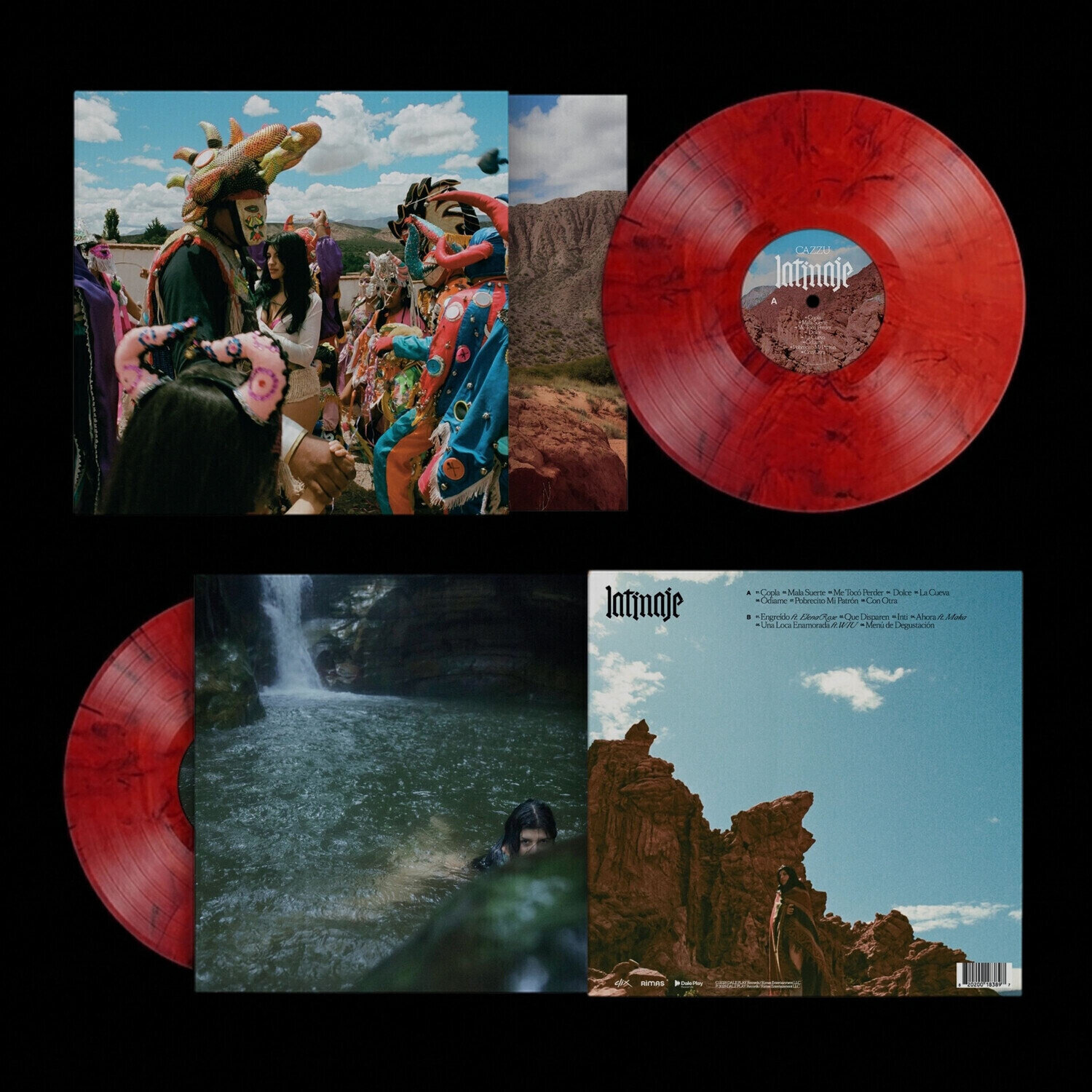 Vinyylilevy Cazzu - Latinaje (Red Marble Coloured) (LP)