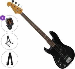 Bajo de 4 cuerdas SX SPJ62 LH Standard SET Black Bajo de 4 cuerdas