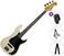 Električna bas gitara SX SPJ62+ Standard SET Vintage White Električna bas gitara