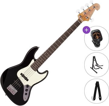 Bajo de 5 cuerdas SX SJB62+/5 Standard SET Black Bajo de 5 cuerdas - 1