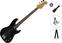 4-keelne basskitarr SX SPJ62+ Standard SET Black 4-keelne basskitarr