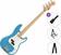 Elektromos basszusgitár Fender Squier Sonic Precision Bass MN Standard SET California Blue Elektromos basszusgitár