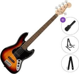 5-snarige basgitaar Fender Squier Affinity Series Jazz Bass V LRL BPG Standard SET 3-Color Sunburst 5-snarige basgitaar